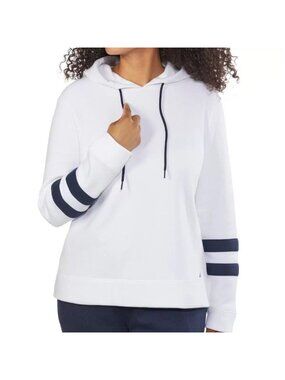 NAUTICA Women's Pullover Hoodie Long Sleeve White Size XXL NEW WITH TAGS